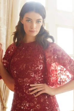 Needle & Thread Holding LTD Sequin Ribbon Gown