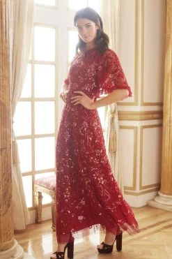 Needle & Thread Holding LTD Sequin Ribbon Gown