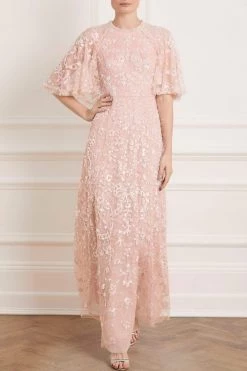 Needle & Thread Holding LTD Sequin Ribbon Gown