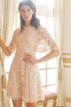 Needle & Thread Holding LTD Sequin Ribbon Mini Dress