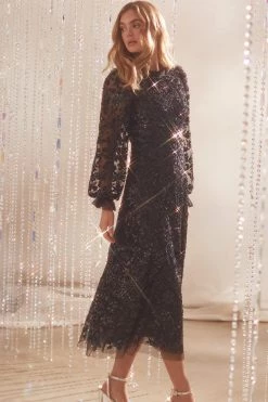 Needle & Thread Holding LTD All - Womenswear Seren Long Sleeve Ballerina Dress