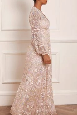 Needle & Thread Holding LTD Shimmer Fairytale V-Neck Gown All - Womenswear