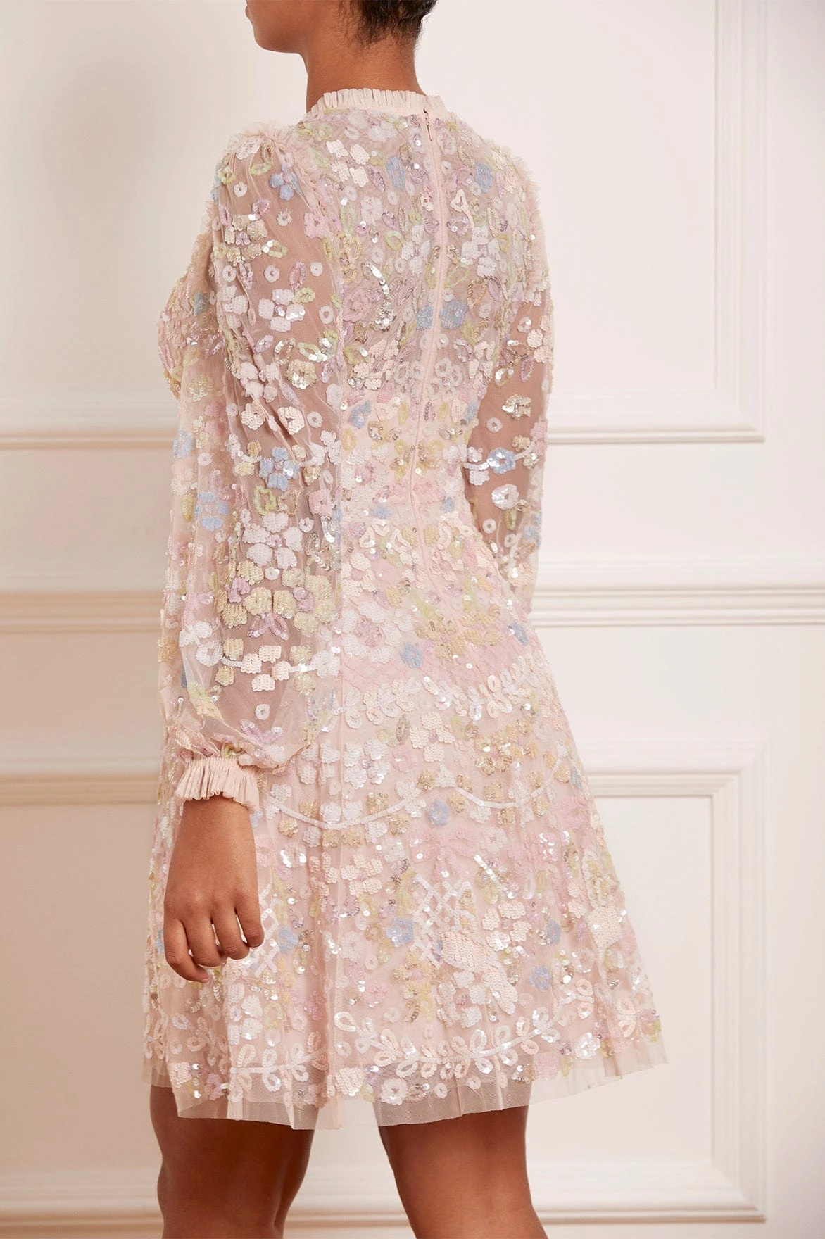 Needle & Thread Holding LTD All - Womenswear Shimmer Fairytale V-Neck Mini Dress 8 Needle & Thread Holding LTD All - Womenswear Shimmer Fairytale V-Neck Mini Dress