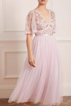 Needle & Thread Holding LTD All - Womenswear Shimmer Primrose Bodice Ankle Gown