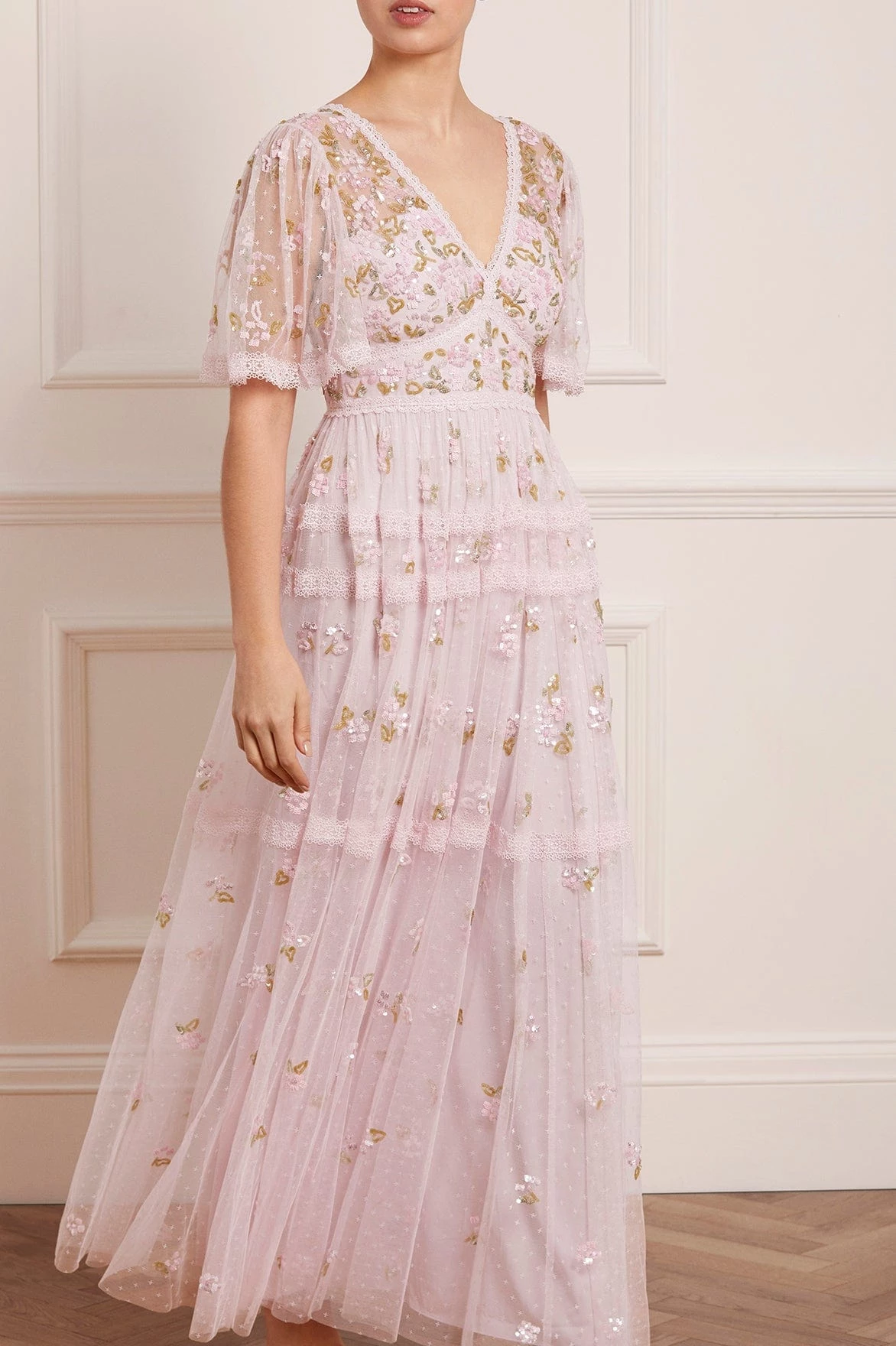 Needle & Thread Holding LTD Shimmer Primrose Gown All - Womenswear 1 Needle & Thread Holding LTD Shimmer Primrose Gown All - Womenswear