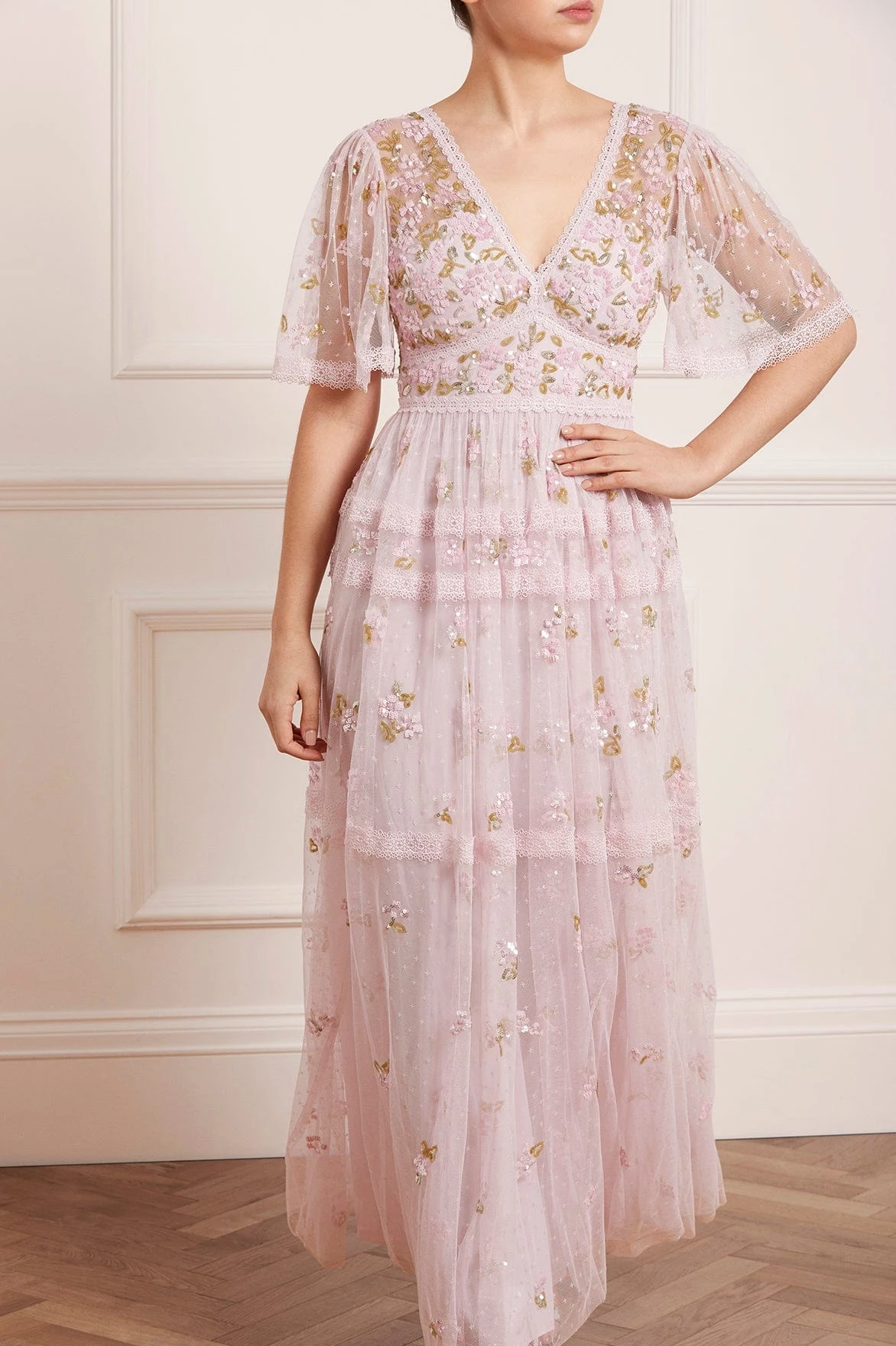 Needle & Thread Holding LTD Shimmer Primrose Gown All - Womenswear 3 Needle & Thread Holding LTD Shimmer Primrose Gown All - Womenswear