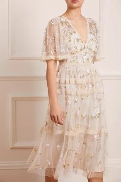 Needle & Thread Holding LTD Shimmer Primrose Midaxi Dress