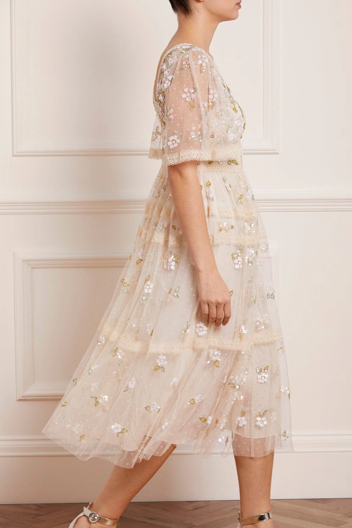 Needle & Thread Holding LTD Shimmer Primrose Midaxi Dress 6 Needle & Thread Holding LTD Shimmer Primrose Midaxi Dress