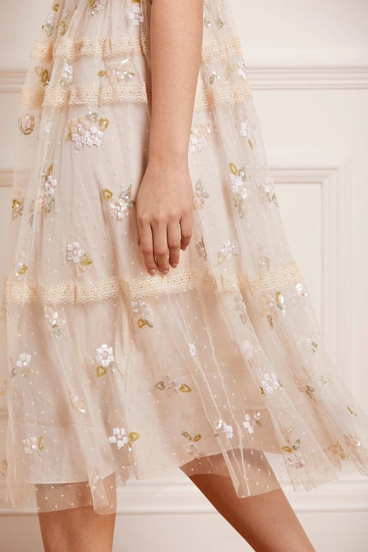 Needle & Thread Holding LTD Shimmer Primrose Midaxi Dress 7 Needle & Thread Holding LTD Shimmer Primrose Midaxi Dress