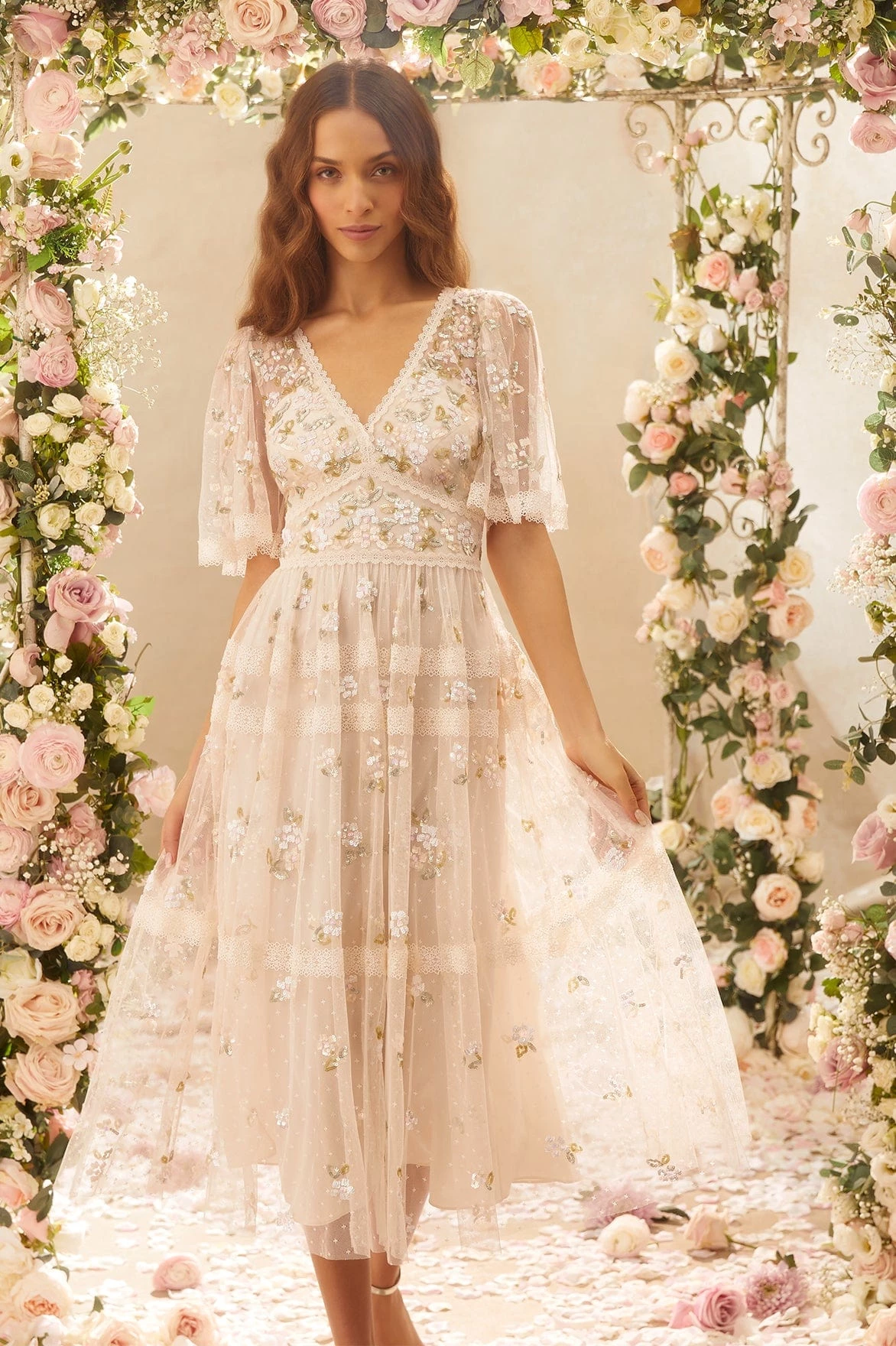 Needle & Thread Holding LTD Shimmer Primrose Midaxi Dress 9 Needle & Thread Holding LTD Shimmer Primrose Midaxi Dress