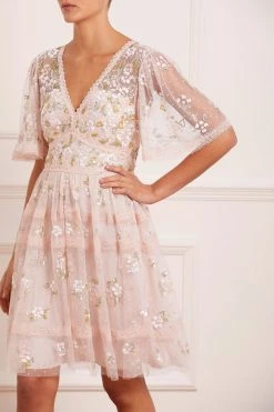 Needle & Thread Holding LTD Shimmer Primrose Mini Dress All - Womenswear