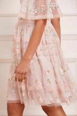 Needle & Thread Holding LTD Shimmer Primrose Mini Dress All - Womenswear