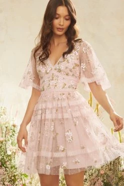 Needle & Thread Holding LTD Shimmer Primrose Mini Dress All - Womenswear