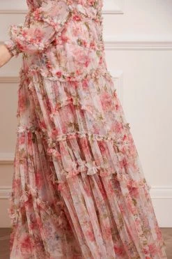 Needle & Thread Holding LTD All - Womenswear Summer Song Diamond Ruffle Gown