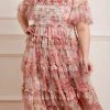 Needle & Thread Holding LTD All - Womenswear Summer Song Peaches Smocked Ankle Gown