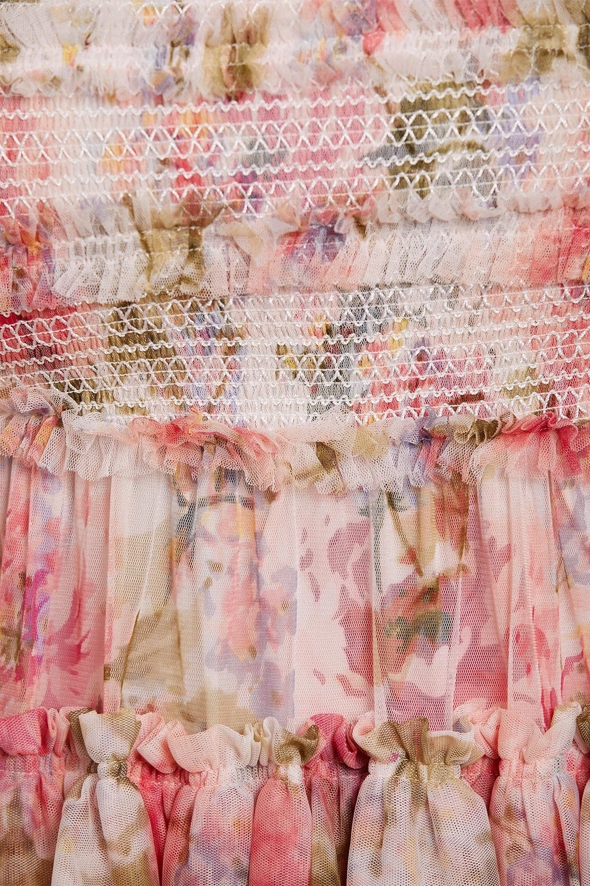 Needle & Thread Holding LTD All - Womenswear Summer Song Peaches Smocked Ankle Gown 5 Needle & Thread Holding LTD All - Womenswear Summer Song Peaches Smocked Ankle Gown