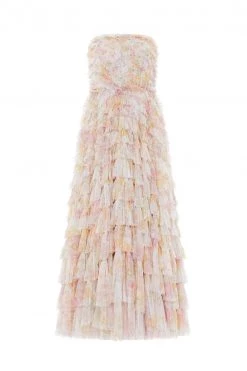 Needle & Thread Holding LTD Sunrise Bloom Corset Ankle Gown