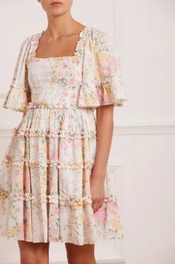 Needle & Thread Holding LTD Sunrise Bloom Cotton Mini Dress All - Womenswear