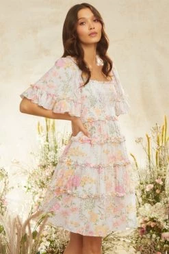 Needle & Thread Holding LTD Sunrise Bloom Cotton Mini Dress All - Womenswear