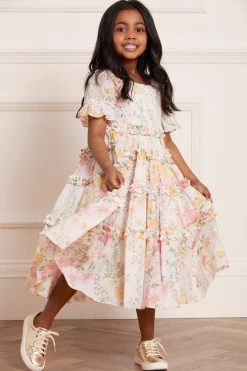 Needle & Thread Holding LTD All-Kids Sunrise Bloom Cotton Smocked Kids Dress