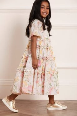 Needle & Thread Holding LTD All-Kids Sunrise Bloom Cotton Smocked Kids Dress