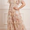 Needle & Thread Holding LTD All - Womenswear Sunrise Bloom Ruffle Short Sleeve Gown