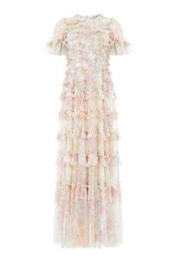 Needle & Thread Holding LTD All - Womenswear Sunrise Bloom Ruffle Short Sleeve Gown