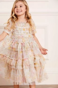 Needle & Thread Holding LTD Sunrise Bloom Smocked Kids Dress All-Kids