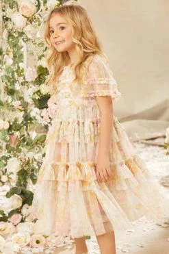Needle & Thread Holding LTD Sunrise Bloom Smocked Kids Dress All-Kids