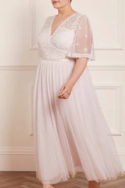 Needle & Thread Holding LTD Sweetheart Lace Bodice Ankle Gown New Arrivals