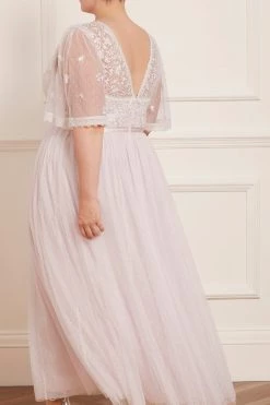 Needle & Thread Holding LTD Sweetheart Lace Bodice Ankle Gown New Arrivals