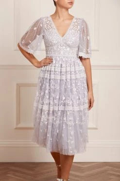 Needle & Thread Holding LTD Sweetheart Lace Midaxi Dress