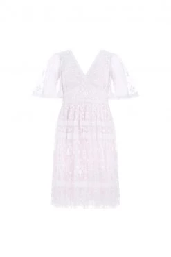 Needle & Thread Holding LTD Sweetheart Lace Mini Dress