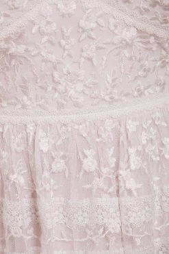 Needle & Thread Holding LTD Sweetheart Lace Mini Dress