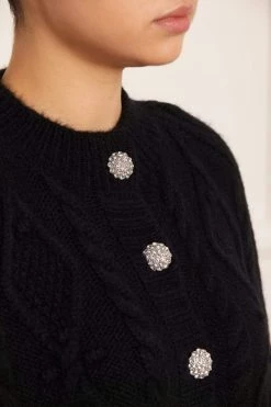 Needle & Thread Holding LTD All - Womenswear Sylvie Cable Jewelled Knee Length Cape