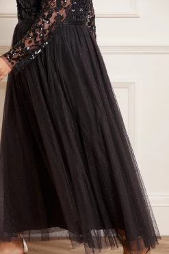 Needle & Thread Holding LTD Tempest V-Neck Bodice Ankle Gown All - Womenswear