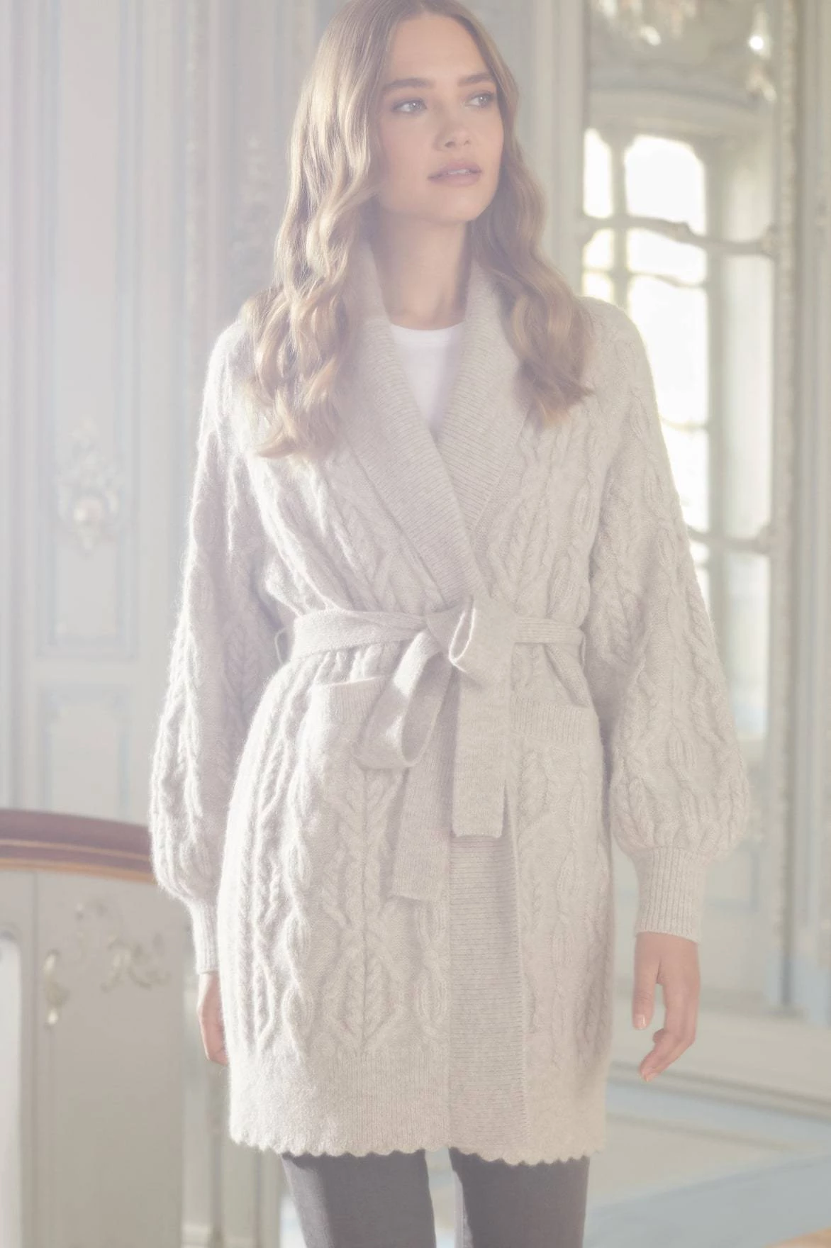 Needle & Thread Holding LTD Twisted Cable Knee Length Cardigan All - Womenswear 1 Needle & Thread Holding LTD Twisted Cable Knee Length Cardigan All - Womenswear