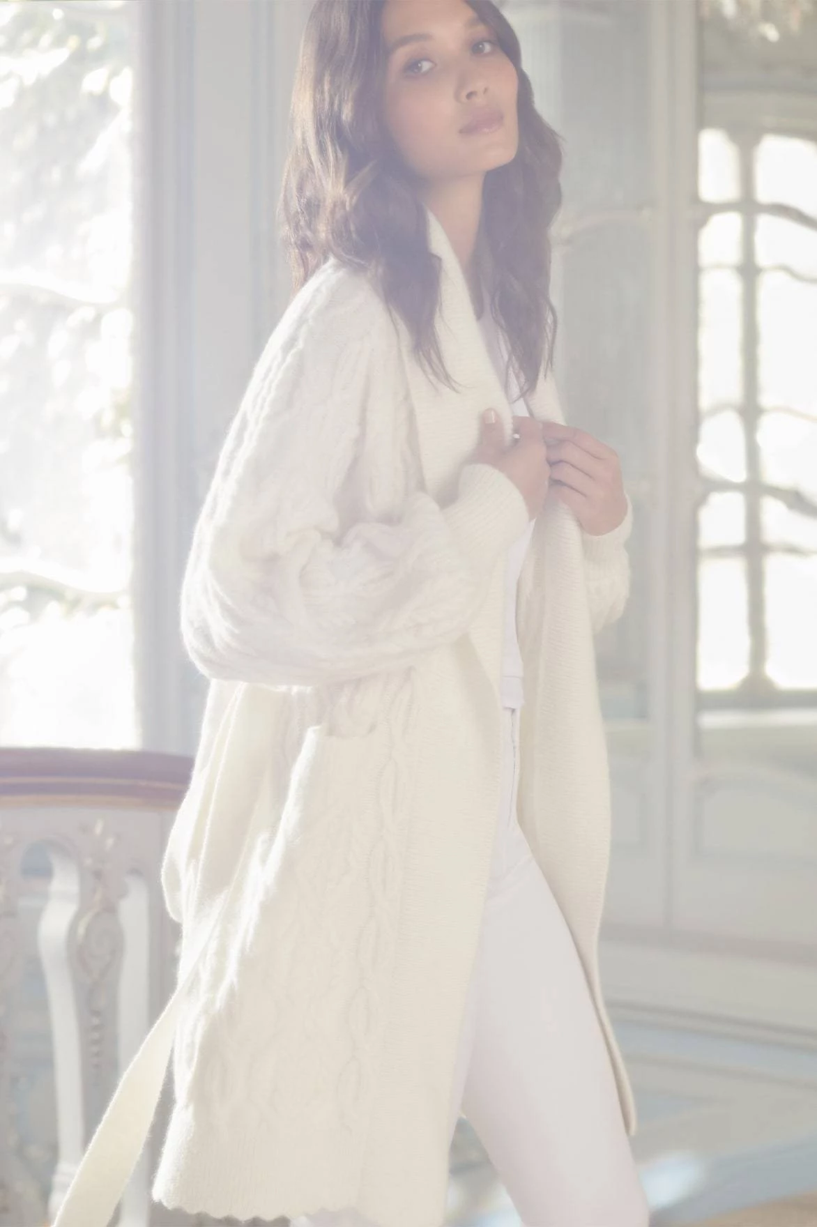 Needle & Thread Holding LTD All - Womenswear Twisted Cable Knee Length Cardigan 8 Needle & Thread Holding LTD All - Womenswear Twisted Cable Knee Length Cardigan