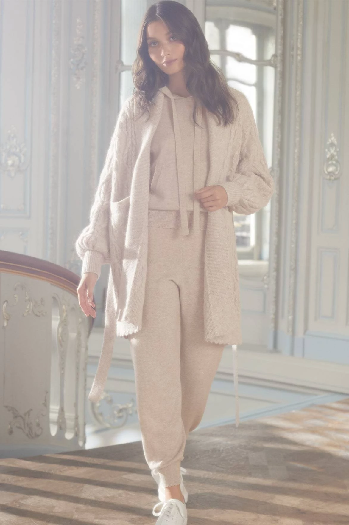 Needle & Thread Holding LTD Twisted Cable Knee Length Cardigan All - Womenswear 8 Needle & Thread Holding LTD Twisted Cable Knee Length Cardigan All - Womenswear