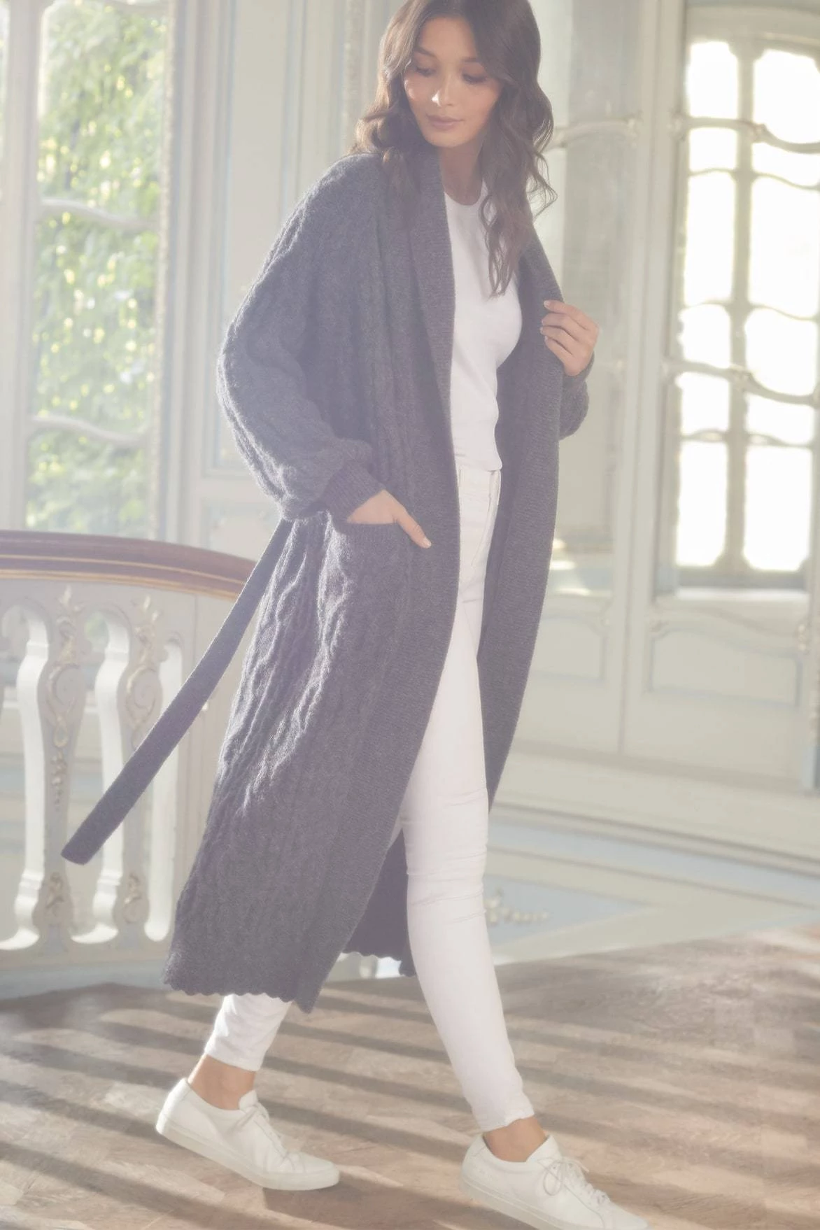 Needle & Thread Holding LTD Twisted Cable Maxi Cardigan 1 Needle & Thread Holding LTD Twisted Cable Maxi Cardigan