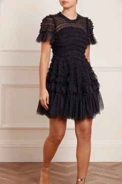 Needle & Thread Holding LTD New Arrivals Valentine Ruffle Micro Mini Dress