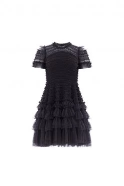 Needle & Thread Holding LTD New Arrivals Valentine Ruffle Micro Mini Dress
