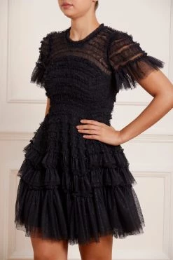 Needle & Thread Holding LTD New Arrivals Valentine Ruffle Micro Mini Dress