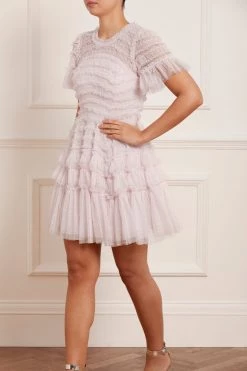 Needle & Thread Holding LTD New Arrivals Valentine Ruffle Micro Mini Dress