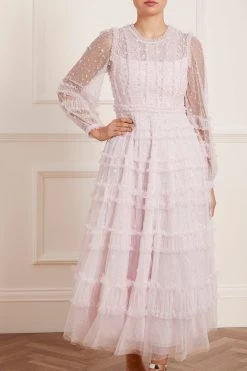 Needle & Thread Holding LTD Violet Shimmer Ankle Gown New Arrivals