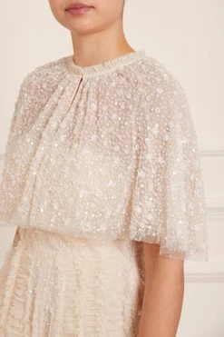 Needle & Thread Holding LTD Violet Shimmer Short Cape