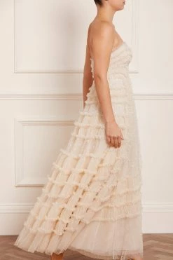 Needle & Thread Holding LTD New Arrivals Violet Shimmer Strapless Corset Gown 12 Needle & Thread Holding LTD New Arrivals Violet Shimmer Strapless Corset Gown