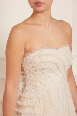 Needle & Thread Holding LTD New Arrivals Violet Shimmer Strapless Corset Gown 16 Needle & Thread Holding LTD New Arrivals Violet Shimmer Strapless Corset Gown