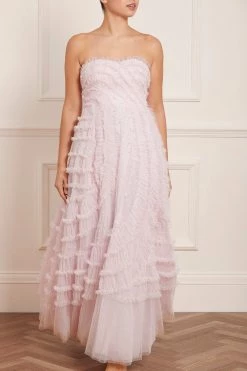 Needle & Thread Holding LTD New Arrivals Violet Shimmer Strapless Corset Gown