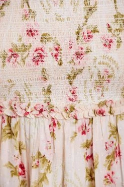 Needle & Thread Holding LTD Waltzing Blooms Cotton Smocked Ankle Gown 13 Needle & Thread Holding LTD Waltzing Blooms Cotton Smocked Ankle Gown